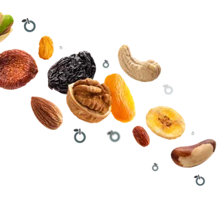 Dried fruit and nuts